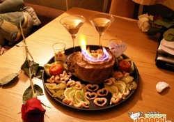 Рецепт: Запеченное мясо "Горящие чувства"