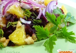 Салат "Свекла с апельсинами"