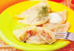 Вареники с мясом и картошкой