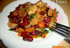 Свининка с фасолью