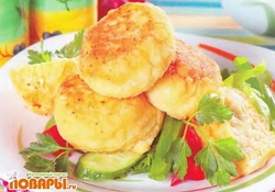 Рецепт: Биточки из картофеля с творогом