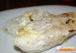 Рецепт: Куриные грудки с имбирем в сливках