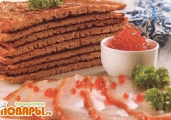 Рецепт: Блины с осетриной и икрой