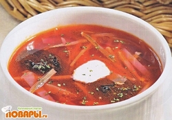 Рецепт: Борщ с черносливом