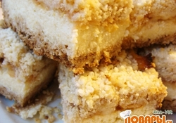 Рецепт: Творожный пирог с айвой