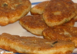 Рецепт: Пирожки жареные (на творожном тесте)