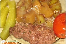 Шаг 7: Сковороду с мясом аккуратно достань …