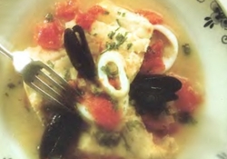 Рецепт: Тушеное ассорти из морепродуктов