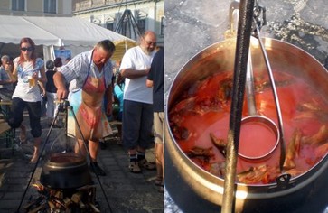 Статья: Жители Венгрии провели фестиваль рыбного супа