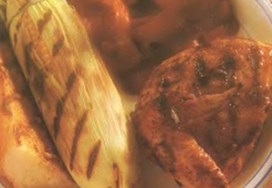 Курица со сладким перцем и кукурузой