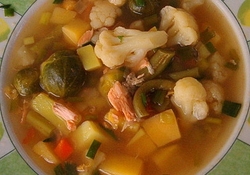 Рецепт: Быстрый рыбный суп