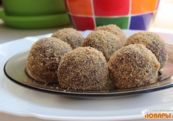 Рецепт: Постное пирожное картошка с финиками