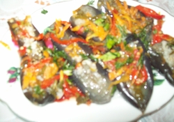 Рецепт: Баклажаны маринованные с овощами