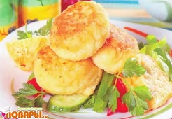 Биточки из картофеля с творогом