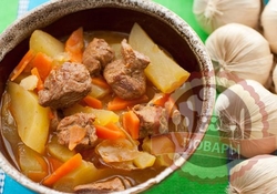 Рецепт: Жаркое из свинины с картошкой