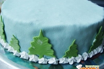 Шаг 9: Продолжаем украшать, Снег делаем из …