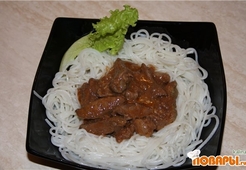 Поджарка из печени по-восточному