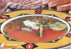 Борщ летний на квасе