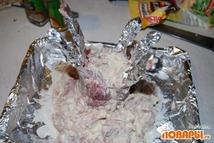 Шаг 4: Далее берем ребрышки и соединяем …