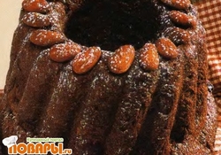 Рецепт: Шоколадный кекс с пряным изюмом