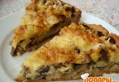 Пирог с грибами и картофелем