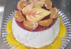 Рецепт: Торт творожный диетический "Лебедь"