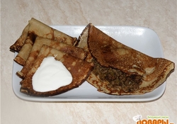 Рецепт: Блины гречневые