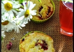 Рецепт: Клубнично-апельсиновые маффины