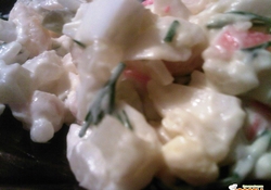 Рецепт: Салат с крабовыми палочками