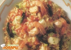 Рецепт: Ризотто из морепродуктов