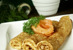 Заварные блины на кефире