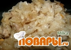 Рецепт: Мульги капсад (тушеная квашеная капуста со свининой)