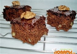 Рецепт: Шоколадно-ананасовый пирог