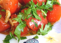 Рецепт: Sıcak domates или Тёплые помидоры