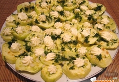 Одесские жареные кабачки с чесноком - спамера*