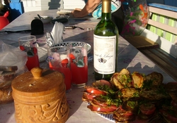 Рецепт: Закуска баклажанная "Летняя"