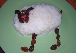 Рецепт: Рисовая каша "Овечка"