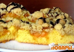 Рецепт: Пирог с абрикосами