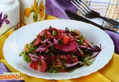 Салат с кальмарами по-мексикански  