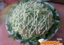 Рецепт: Салат с сардинами "Вкуснятина"