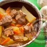 Жаркое из свинины с картошкой