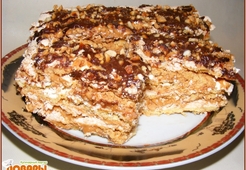 Торт "Воздушный сникерс"