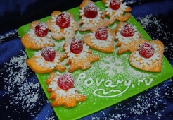 Сказочное печенье "Снежинки-малинки"