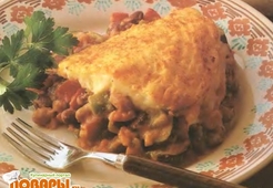 Фасолевая запеканка с картофельным кремом