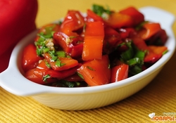 Рецепт: Салат из красного перца