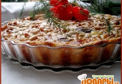 Пирог с курицей и грибами