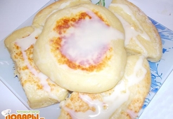 Булочки творожные со сгущенкой 