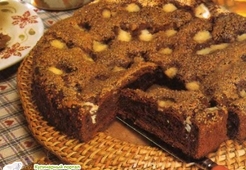 Сдобный пирог с какао и коричневым сахаром