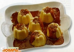 Рецепт: Рисовые пудинги с кремом