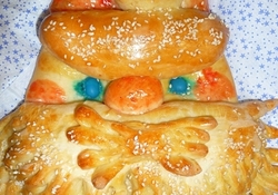 Рецепт: Хлеб "Дед Мороз"